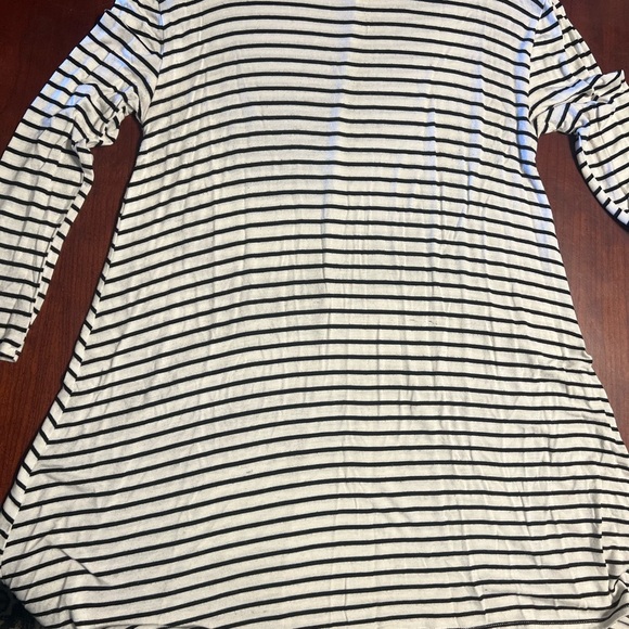 Madeline Tops - Black and White Striped Long Sleeve Top